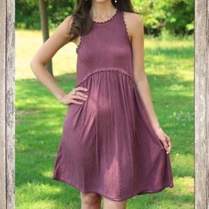 Maroon Mineral wash boutique POL dress. worn once.